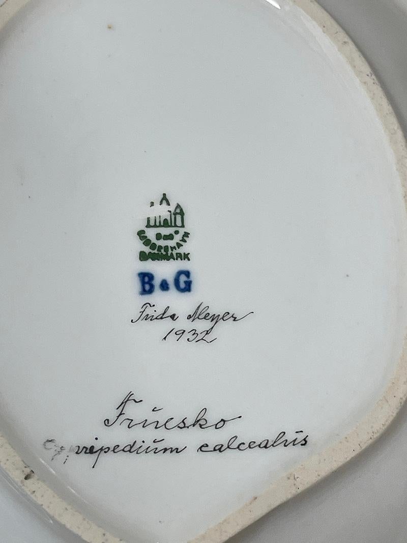 Flora Danica porcelain dishes by Bing & Grøndahl, Denmark 1928-1932 For Sale 3