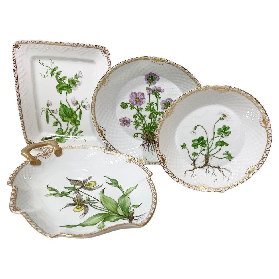 Platos de porcelana Flora Danica de Bing & Grøndahl, Dinamarca 1928-1932