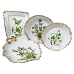 Platos de porcelana Flora Danica de Bing & Grøndahl, Dinamarca 1928-1932