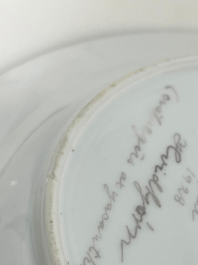 Assiettes à salade en porcelaine Flora Danica par Bing & Grøndahl, Danemark 1928 en vente 10