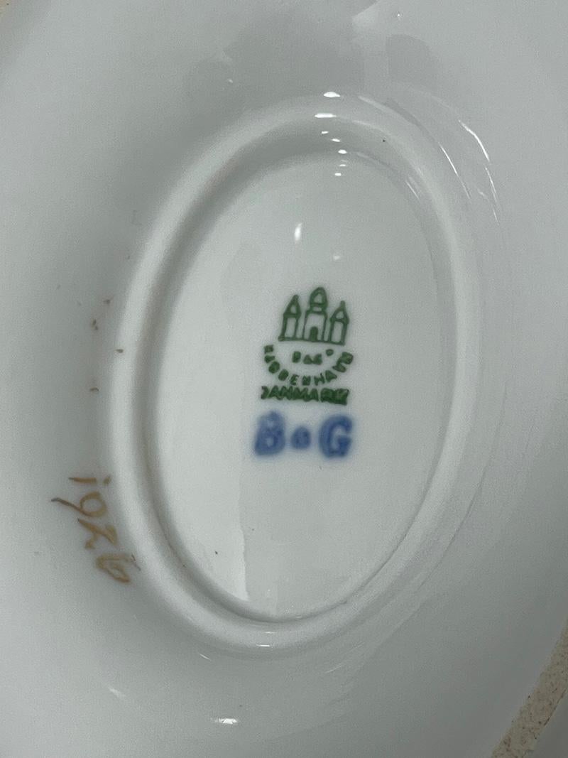 Saucières Flora Danica en porcelaine de Bing & Grøndahl, Danemark 1926-1930 en vente 4