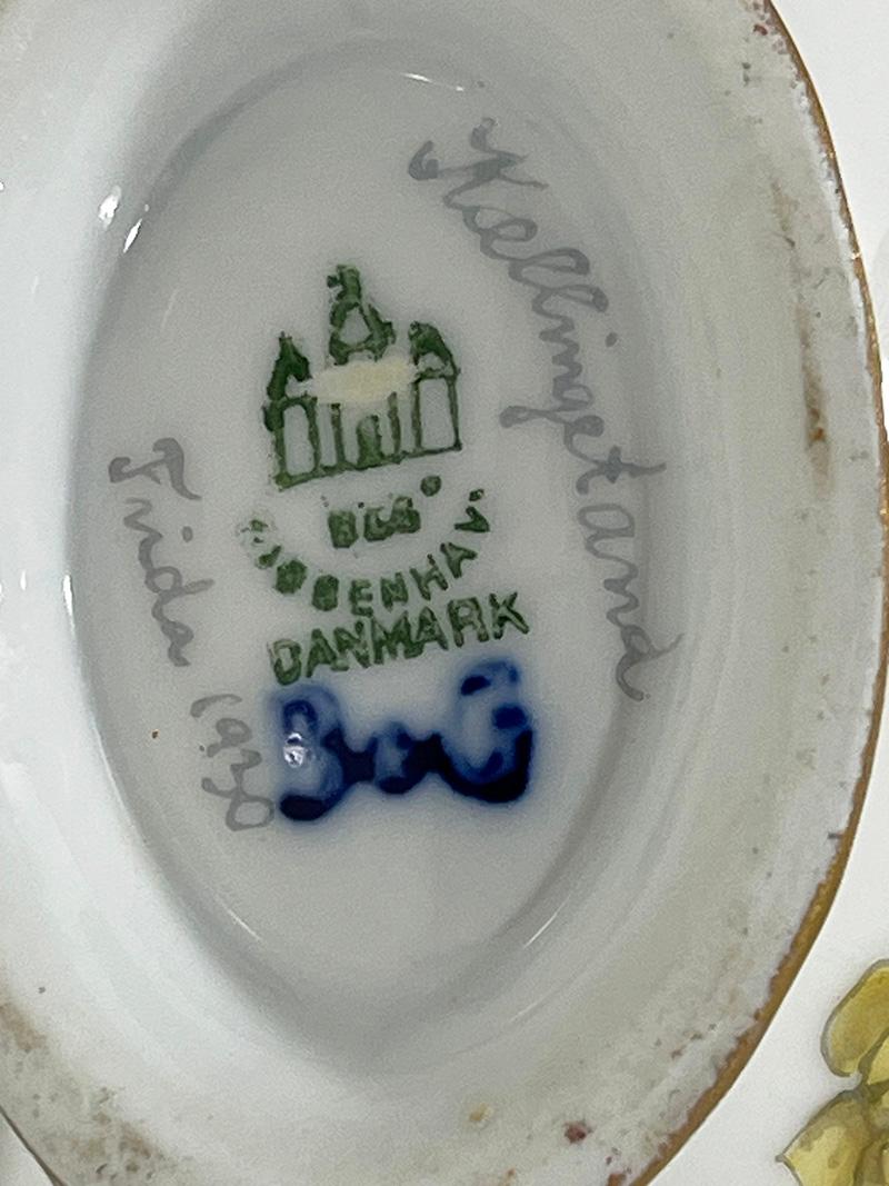 Saucières Flora Danica en porcelaine de Bing & Grøndahl, Danemark 1926-1930 en vente 5