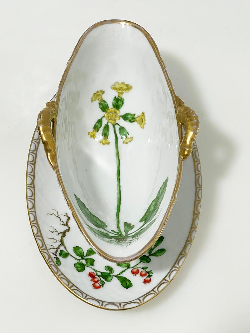 Porcelaine Saucières Flora Danica en porcelaine de Bing & Grøndahl, Danemark 1926-1930 en vente