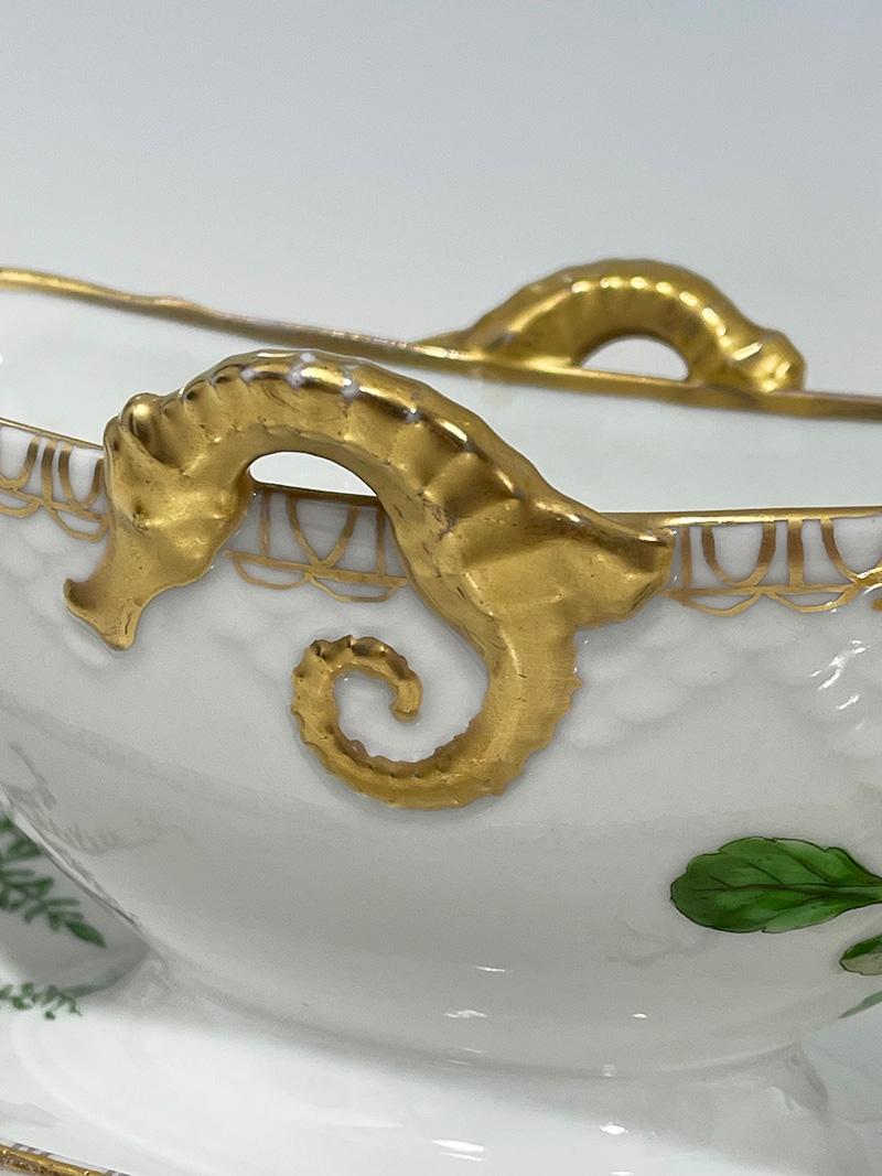 Saucières Flora Danica en porcelaine de Bing & Grøndahl, Danemark 1926-1930 en vente 1