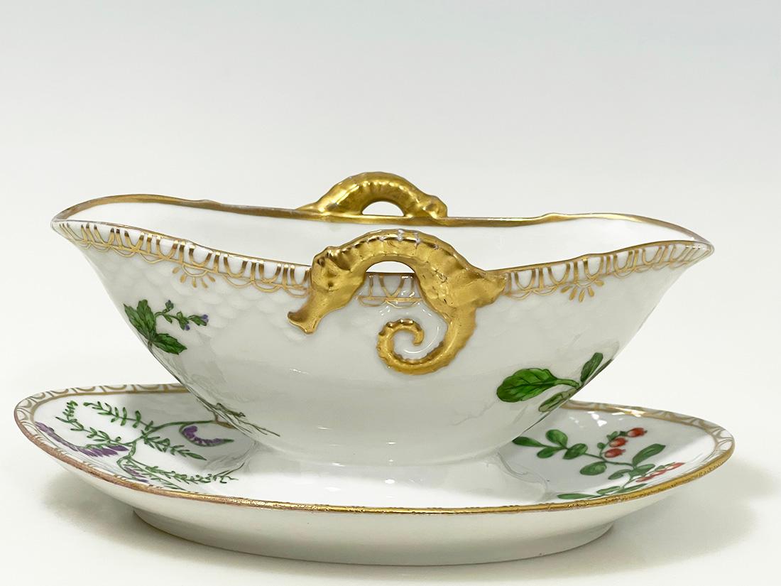 Saucières Flora Danica en porcelaine de Bing & Grøndahl, Danemark 1926-1930 en vente 2