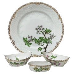 Juego de porcelana Flora Danica de Bing & Grøndahl, Dinamarca 1928-1931