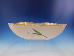 Flora Danica Royal Copenhagen Square Salad Serving Bowl Pink Purple Lathyrus