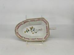 Flora Danica Style Porcelain Relish Dish by Chelsea House
