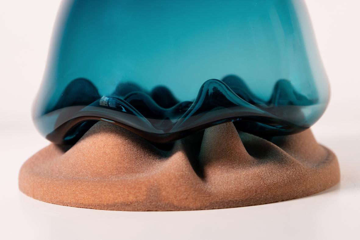 The Flora Decanter is a unique collaboration designed and created by Julia Koerner & Austin Fields in Los Angeles. It is inspired by Californian landscapes, organic flora and fauna, the liquid flow of light and fluid dynamics of the ocean. For the