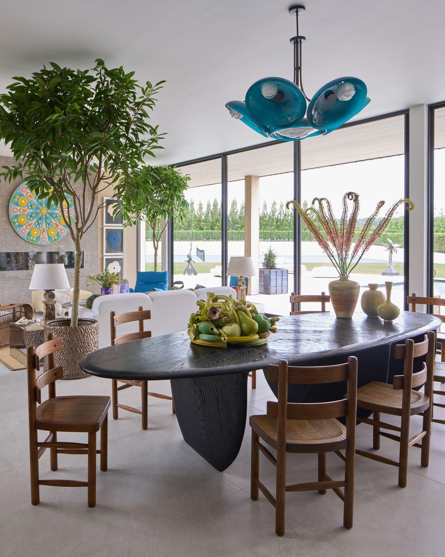 XXI secolo e contemporaneo Foresta e frutteto in giallo e verde di Anat Shiftan in vendita