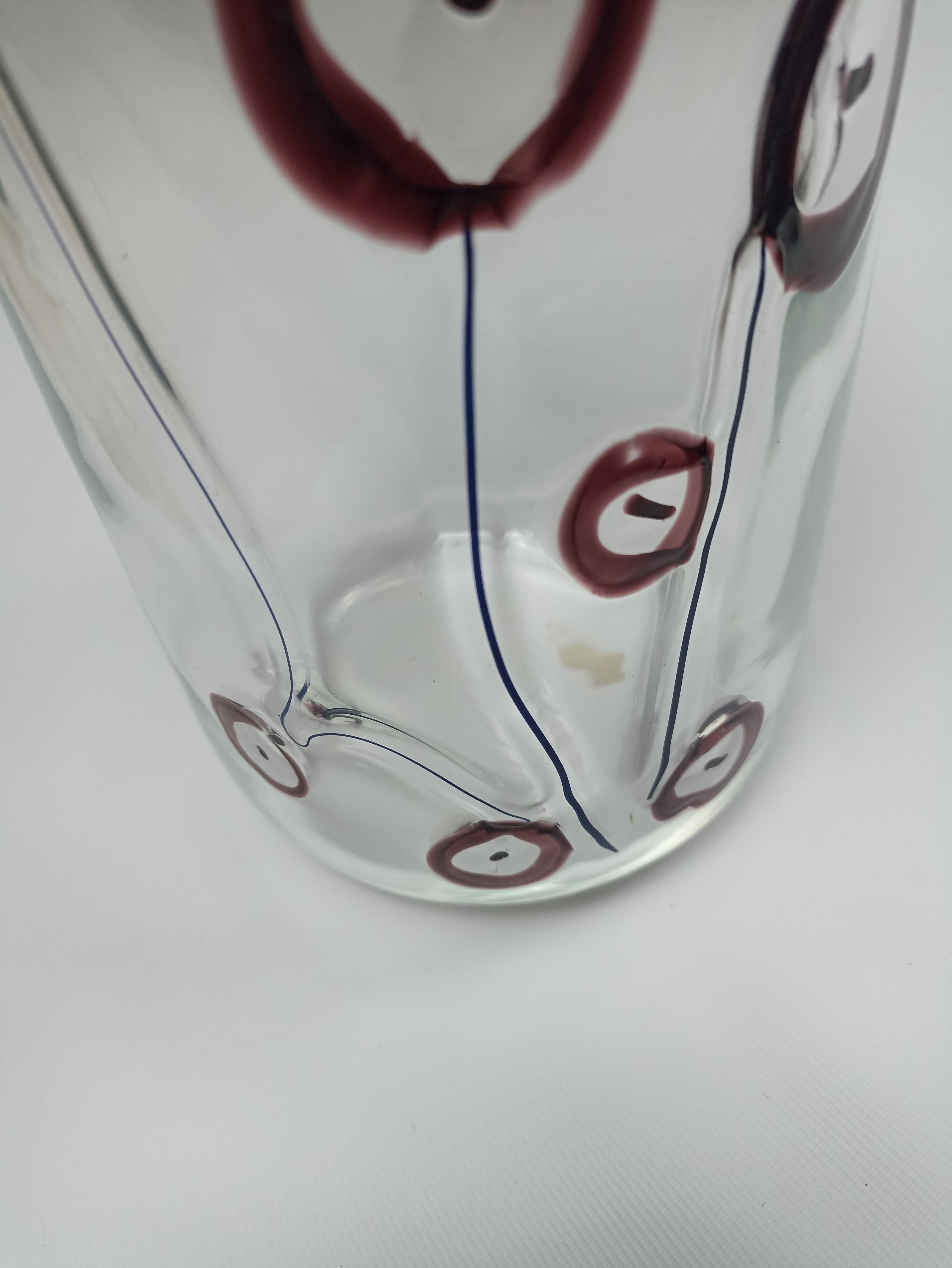Italian FLORA, Glass Design by Rosanna Toso, 1980 For Sale