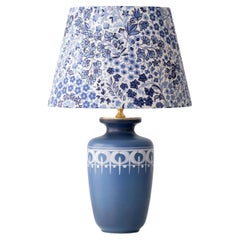Flora Gouda Lotus Table Lamp, 1977, New Liberty London Lampshade