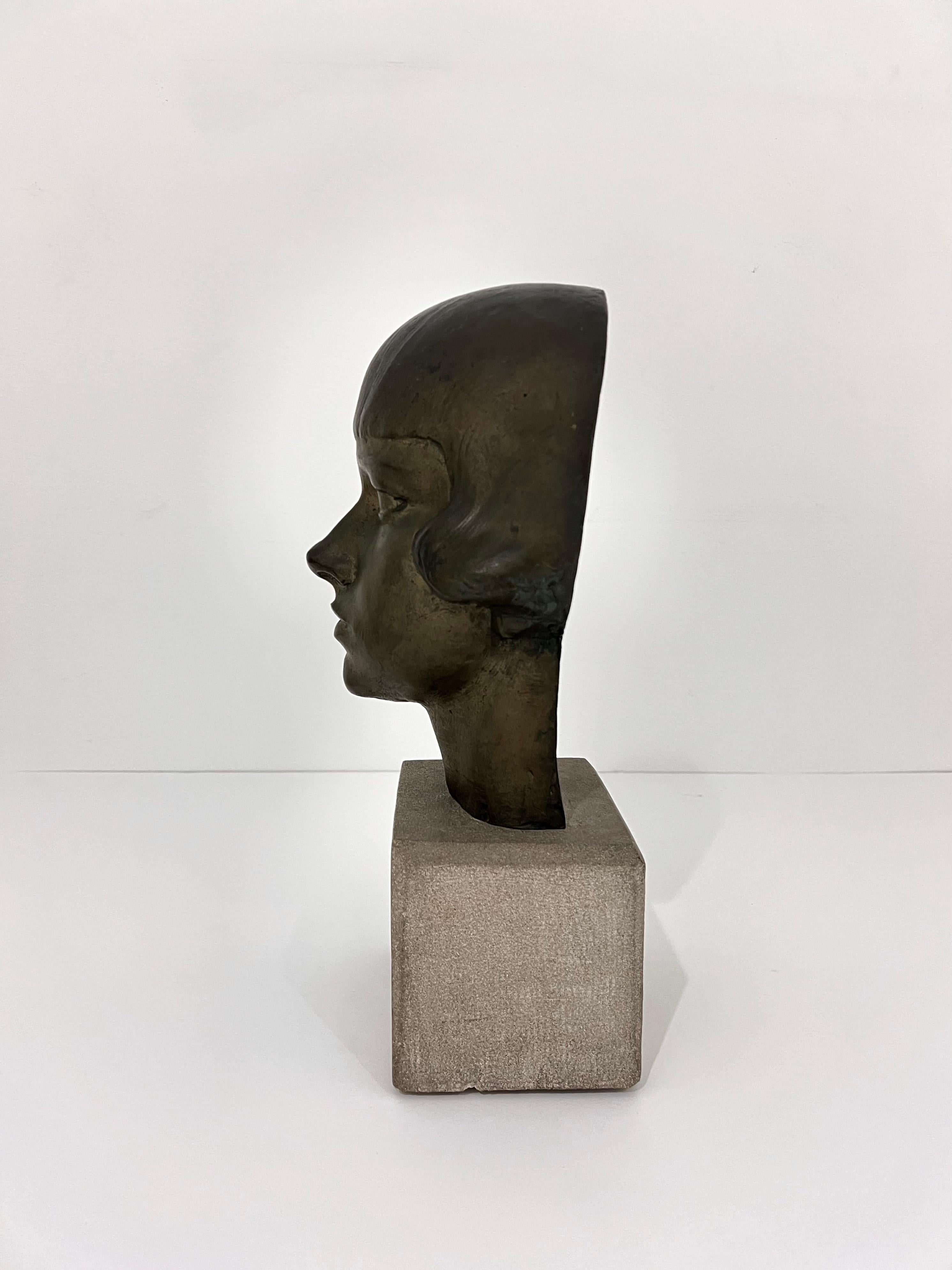 „Flora“-Kopfskulptur von Gertrude Vanderbilt Whitney im Angebot 5
