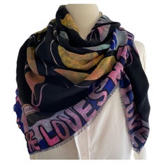 Flora Kung HE LOVES ME ... HE LOVES ME NOT Silk Scarf