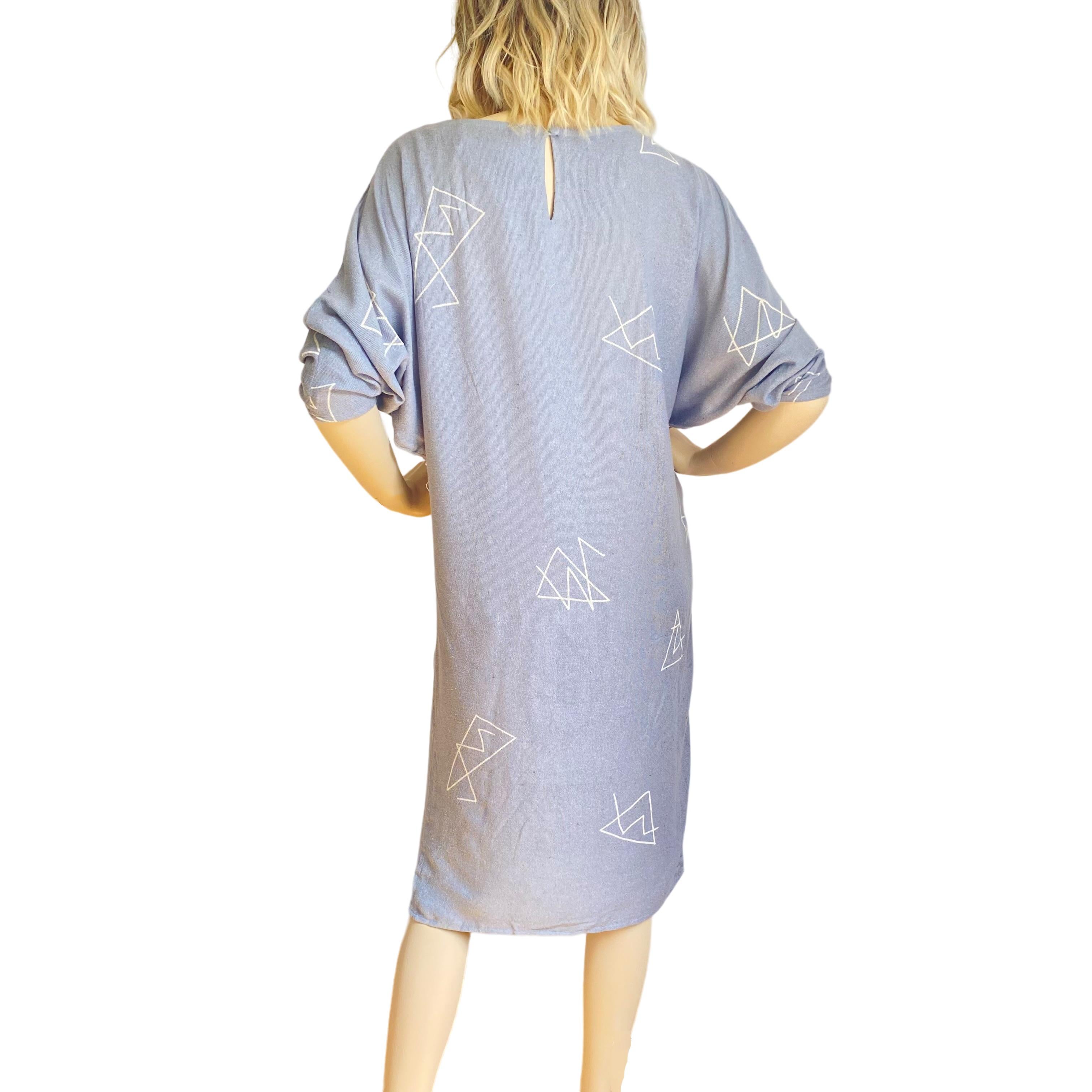 Flora Kung Minimalist Modern Gray Silk cocoon Cold-Shoulder Dress For Sale 1