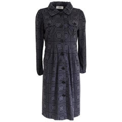 Flora Kung printed wool jersey knit NWT coat dress