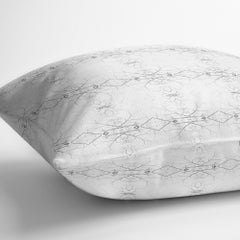 Set di 2 cuscini da lancio in poliestere Flora in Noir