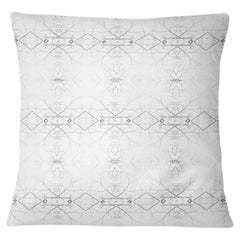 Flora Polyester Throw Pillows Set of 2 in Noir