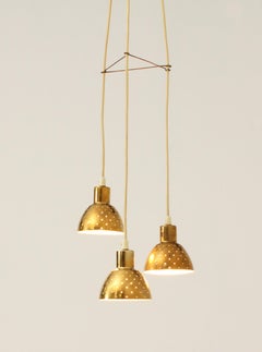 Flora Triple Pendant Lamp by Hans-Agne Jakobsson, Sweden, 1960's