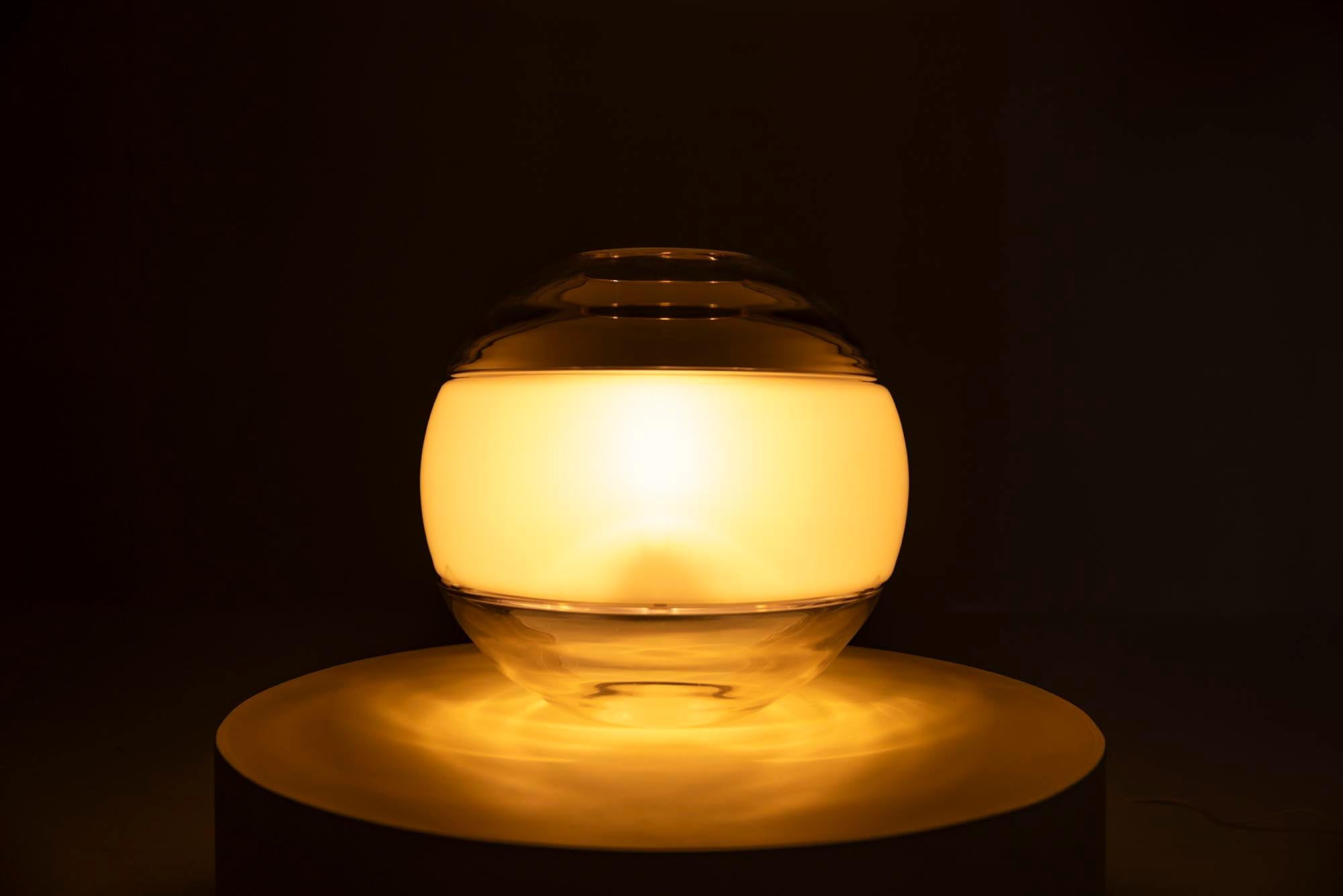 A poetic object designed with purpose, the ‘Flora’ by Carlo Nason merges two functions into one refined gesture. Produced by Linea GB in the 1970s, this hybrid piece functions both as a lamp and a vase. The design is documented on page 176 of the