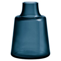 Flora Vase Short Neck Dark Blue