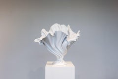 Flora Vase Weißer Glanz