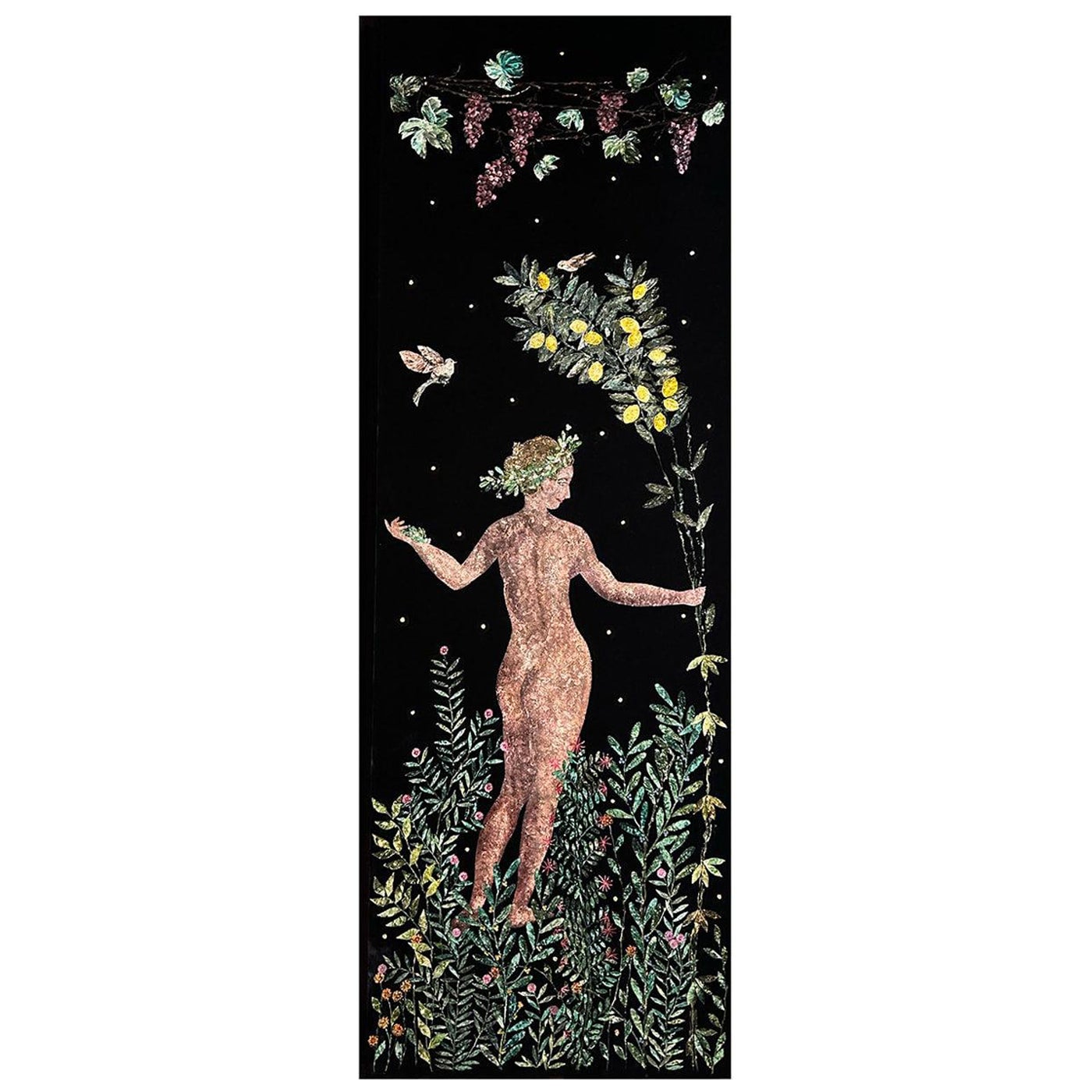 Florae Incantata Lemon Tree Velvet Tapestry