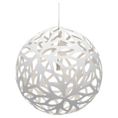 Floral 120 Pendant Lamp in 2 Sides Painted Bamboo Plywood by David Trubridge