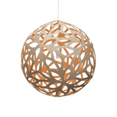 Floral 120 Pendant Lamp in Bamboo Plywood by David Trubridge