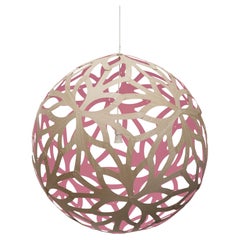 Floral 120 Pendant Lamp in Bamboo Plywood by David Trubridge