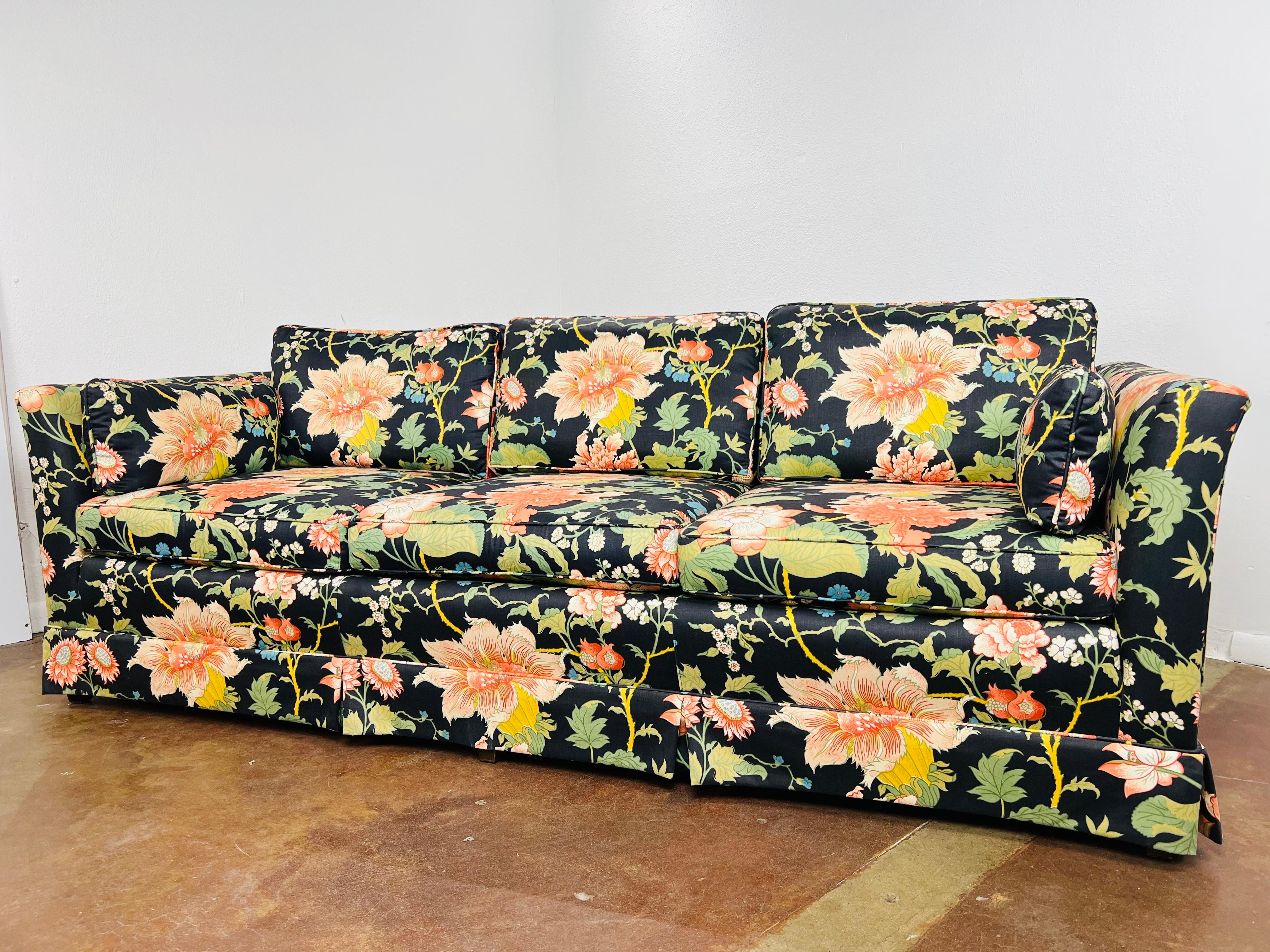 Floral 3 Seat Vintage Sofa by Stanton Cooper 2