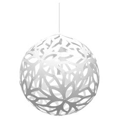 Floral 80 Pendant Lamp in 2 Sides Painted Bamboo Plywood by David Trubridge