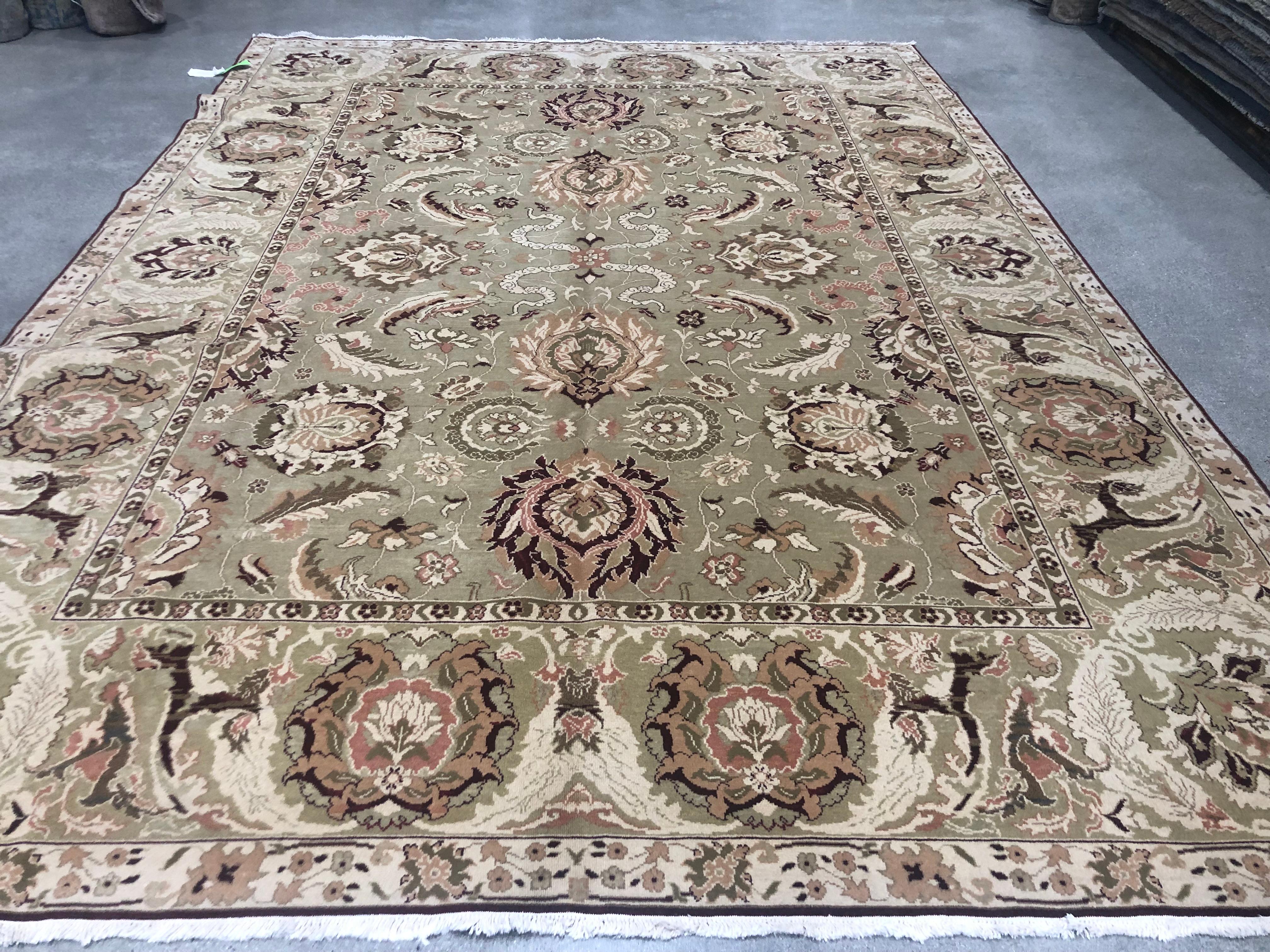 Floral Agra Style Egyptian Rug In New Condition For Sale In Los Angeles, CA