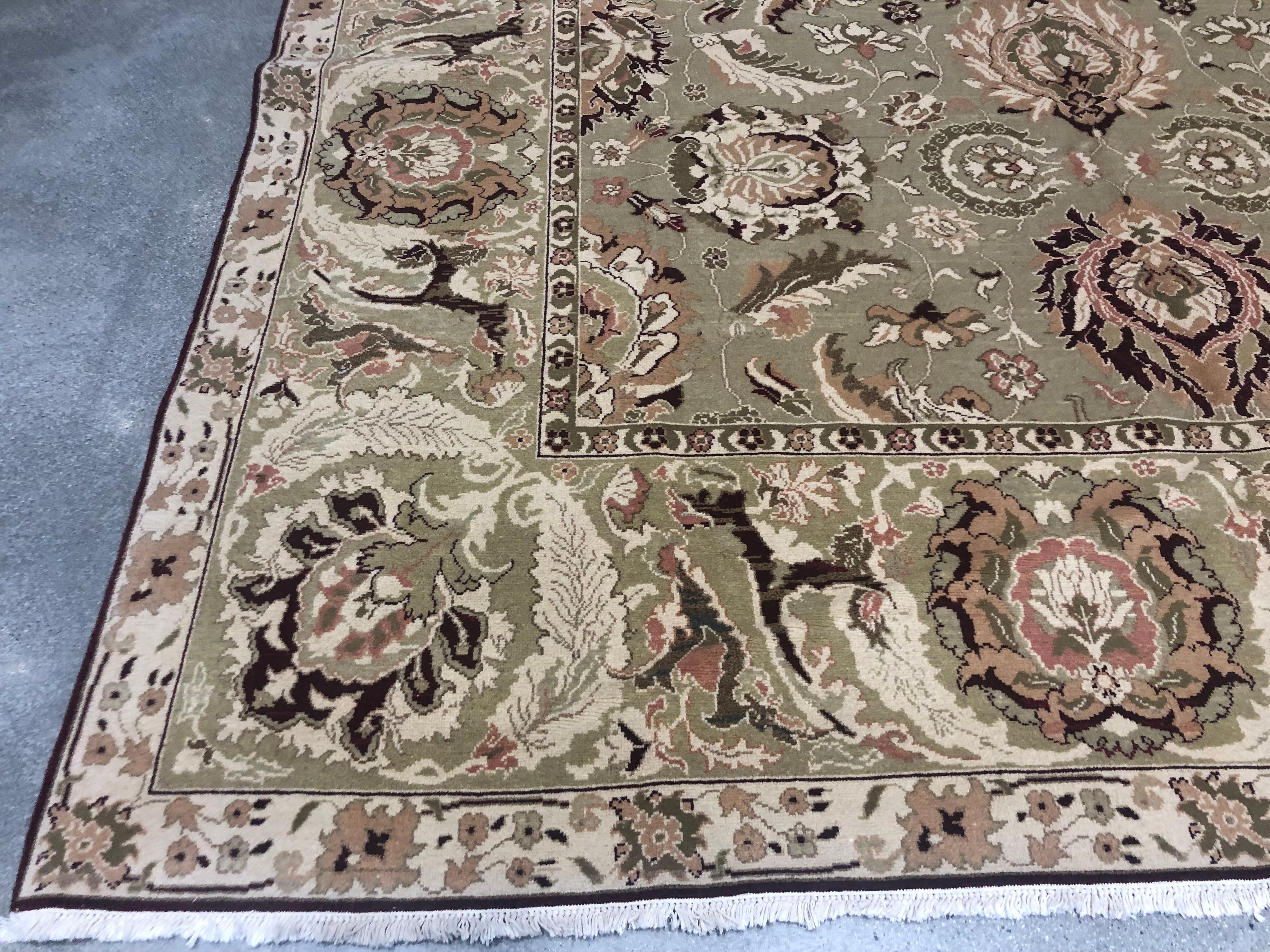 Contemporary Floral Agra Style Egyptian Rug For Sale