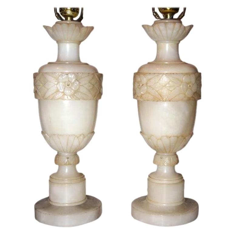 Floral Alabaster Lamps