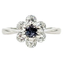 Floral Alexandrite 
Diamond Ring in Platinum