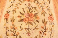 Floral Antique American Hooked Rug 5'11" x 8'11"