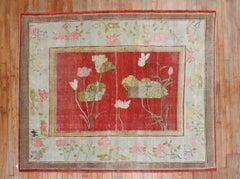 Floral Antique Khotan Early 20th Century Rug