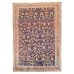 Floral Antique Persian Farahan Rug