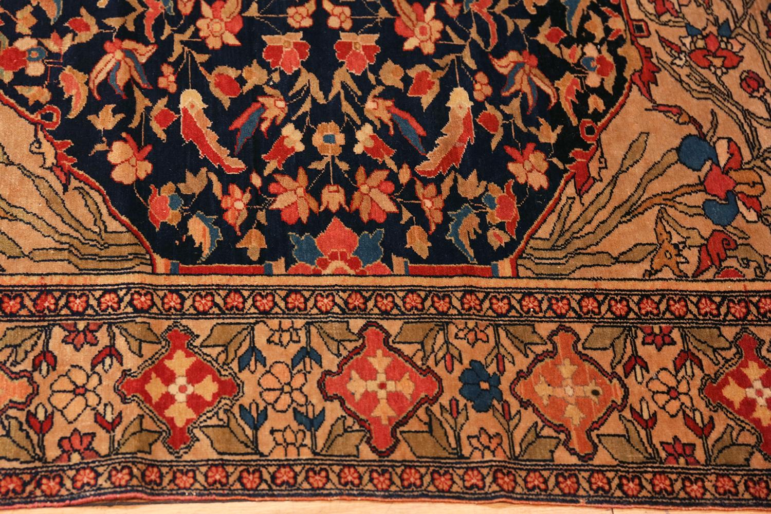 Stunning Antique Persian Mishan Malayer Rug, Origin: Persia, Circa: 1880 - Size: 4 ft x 6 ft 3 in (1.22 m x 1.9 m).