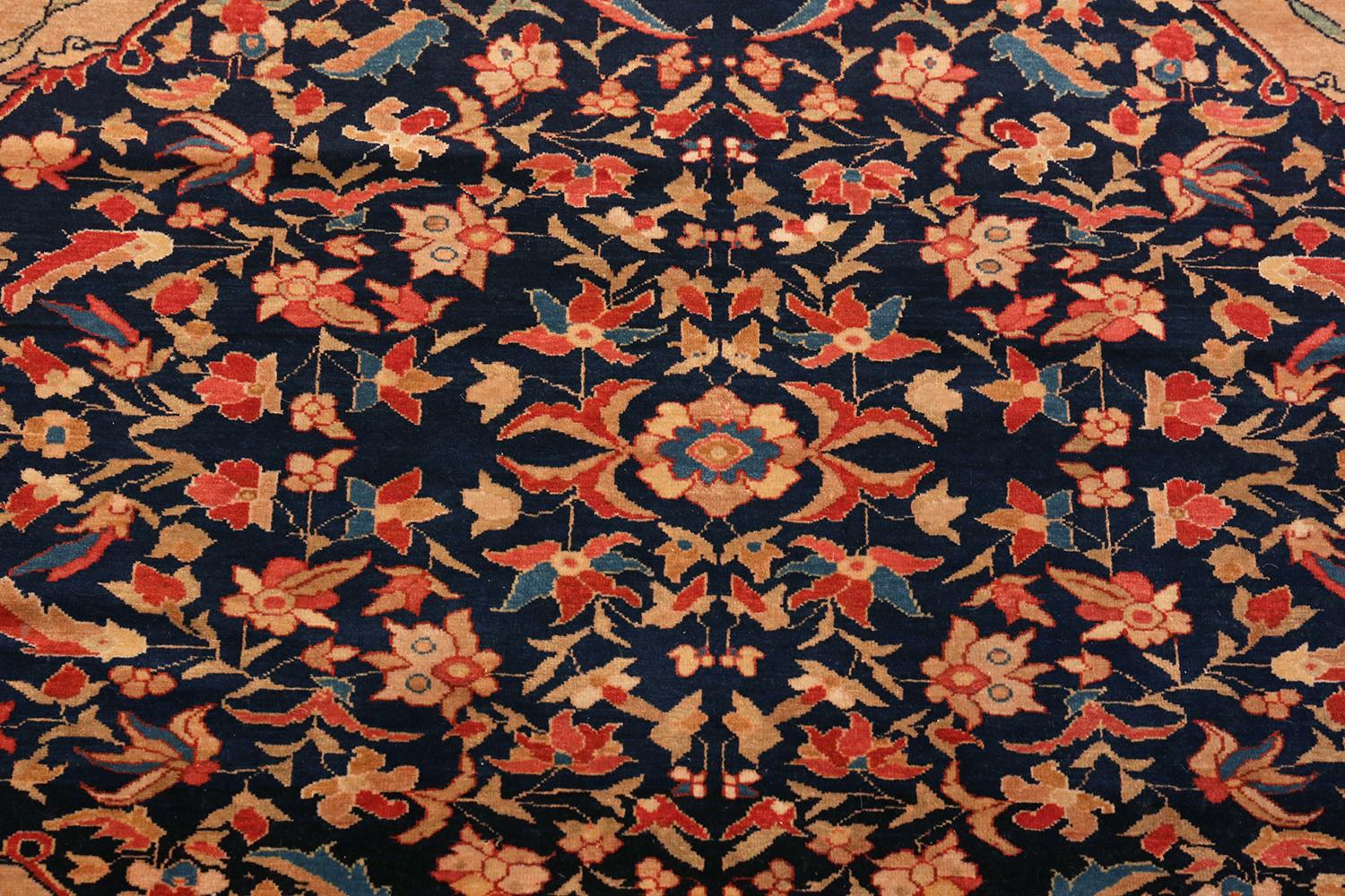 Antique Persian Mishan Malayer Rug. 4 ft x 6 ft 3 in In Good Condition For Sale In New York, NY