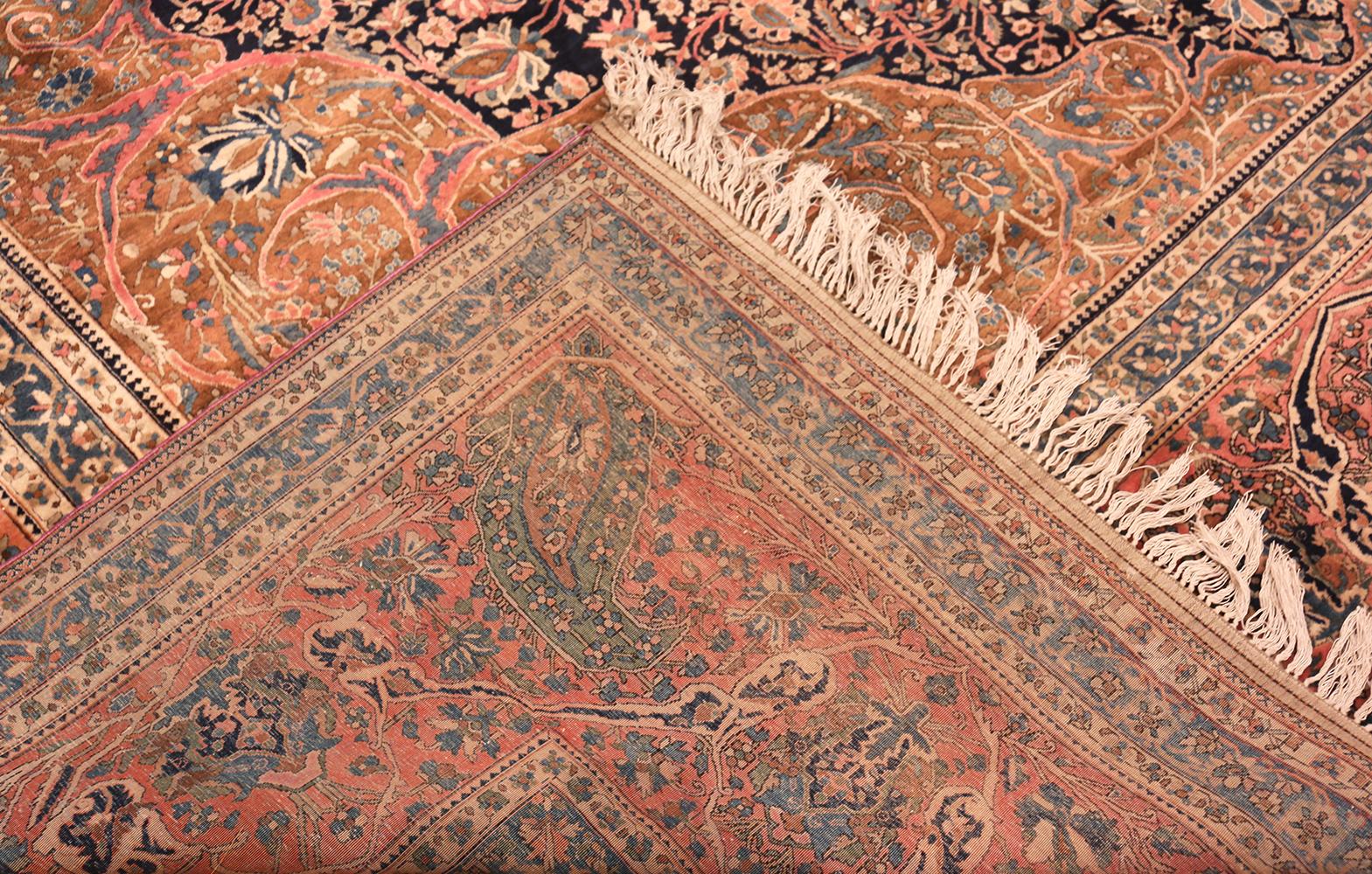 Antiker persischer Mohtasham Kashan Teppich. 10 Fuß 10 in x 14 Fuß 7 in (Wolle) im Angebot