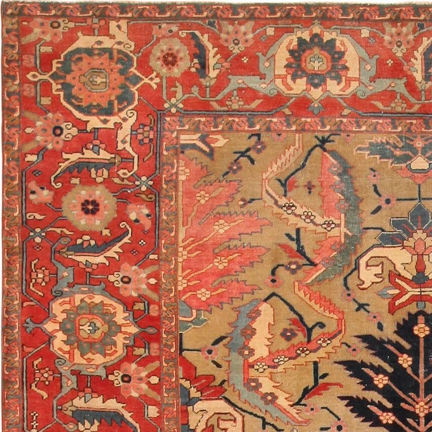 Antiker persischer Serapi-Teppich. Größe: 11 Fuß 2 Zoll x 14 Fuß 9 Zoll im Angebot 2