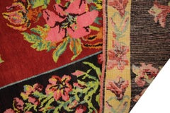 Floral Antique Rug, Handmade Carpet Handwoven Rug Oriental Livingroom Rug