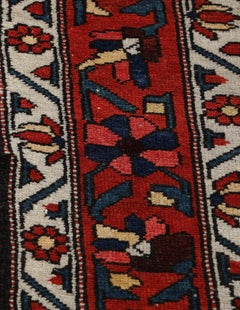 Traditioneller blauer geblümter antiker Teppich aus Wolle für das Wohnzimmer