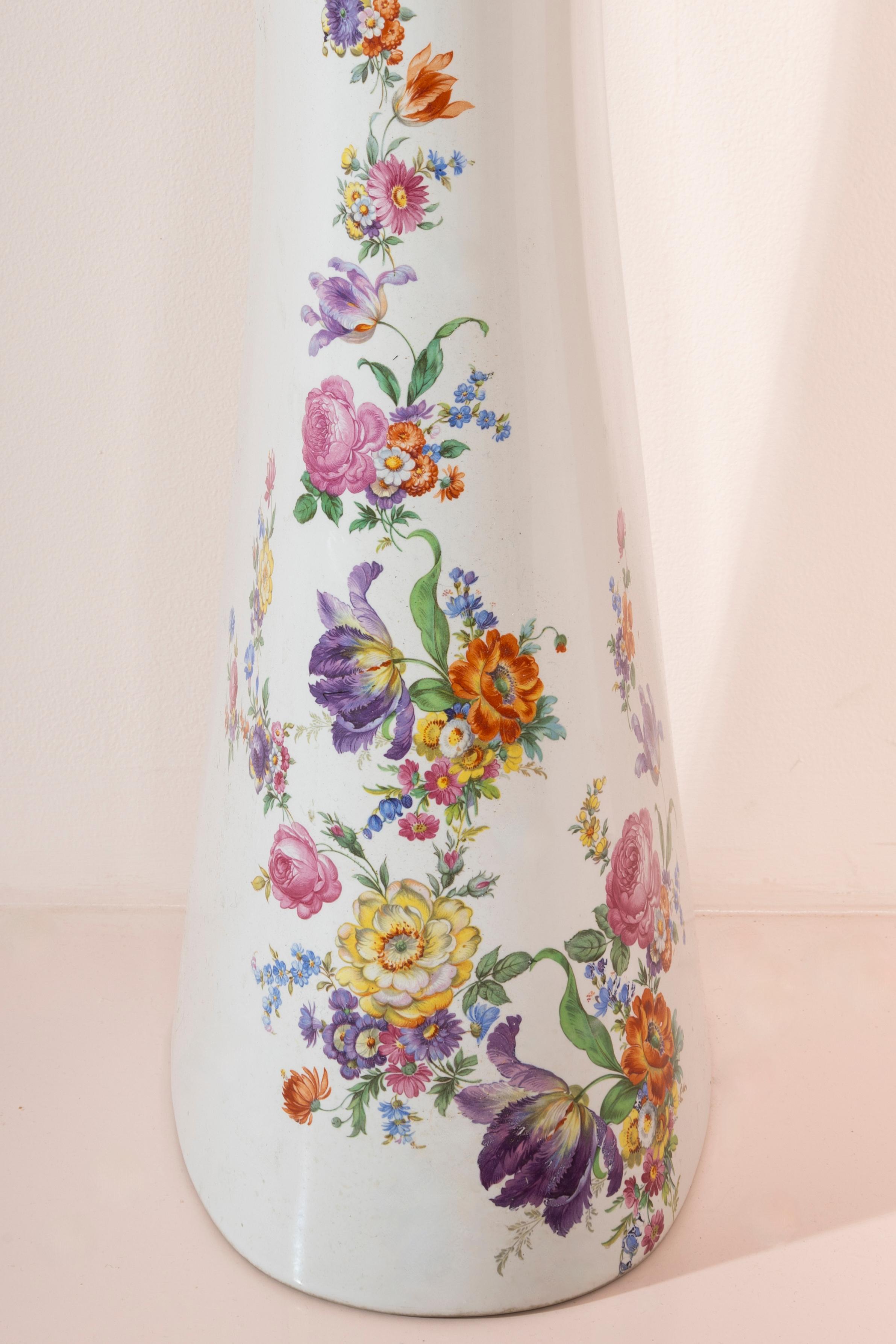 Blumen-Bad-Set von Richard Ginori, Lavenite-Serie, Italien, 1950er Jahre im Zustand „Gut“ im Angebot in Chiavari, Liguria