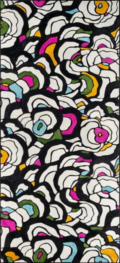 Floral "Bloom" Hide Rug by Marc Thee (9ft 6in x 21ft)
