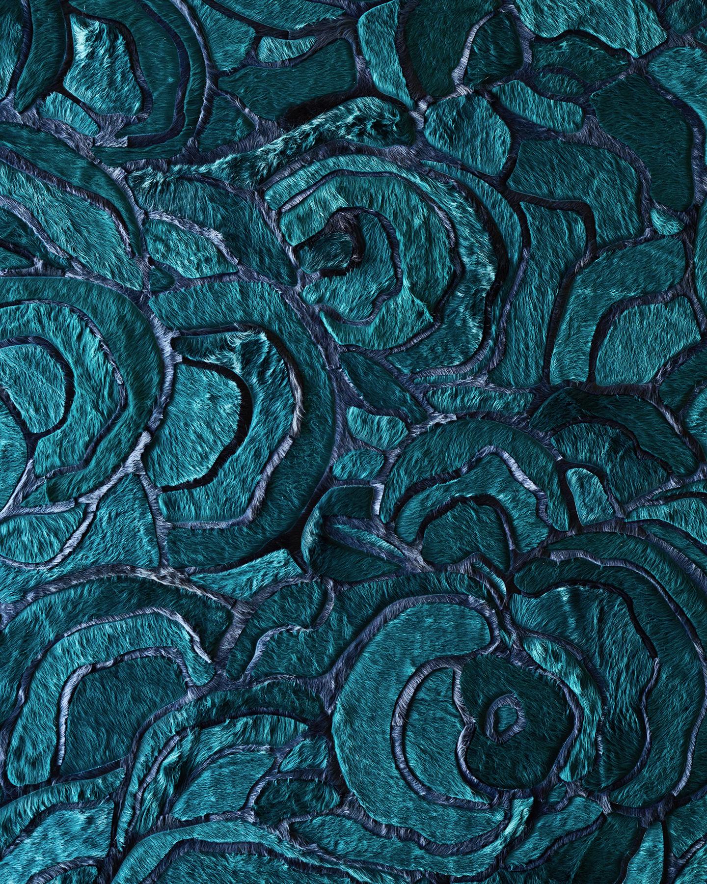 Alfombra de piel Floral 