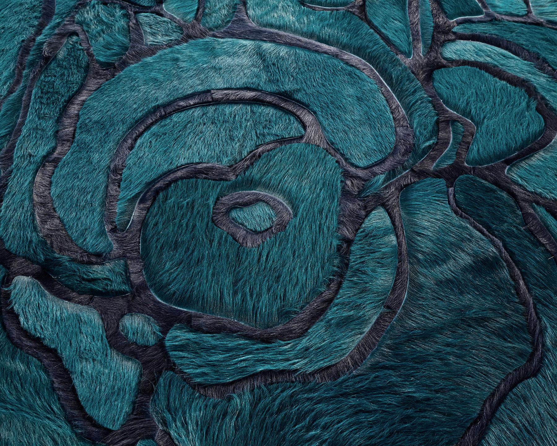 Alfombra de piel Floral 