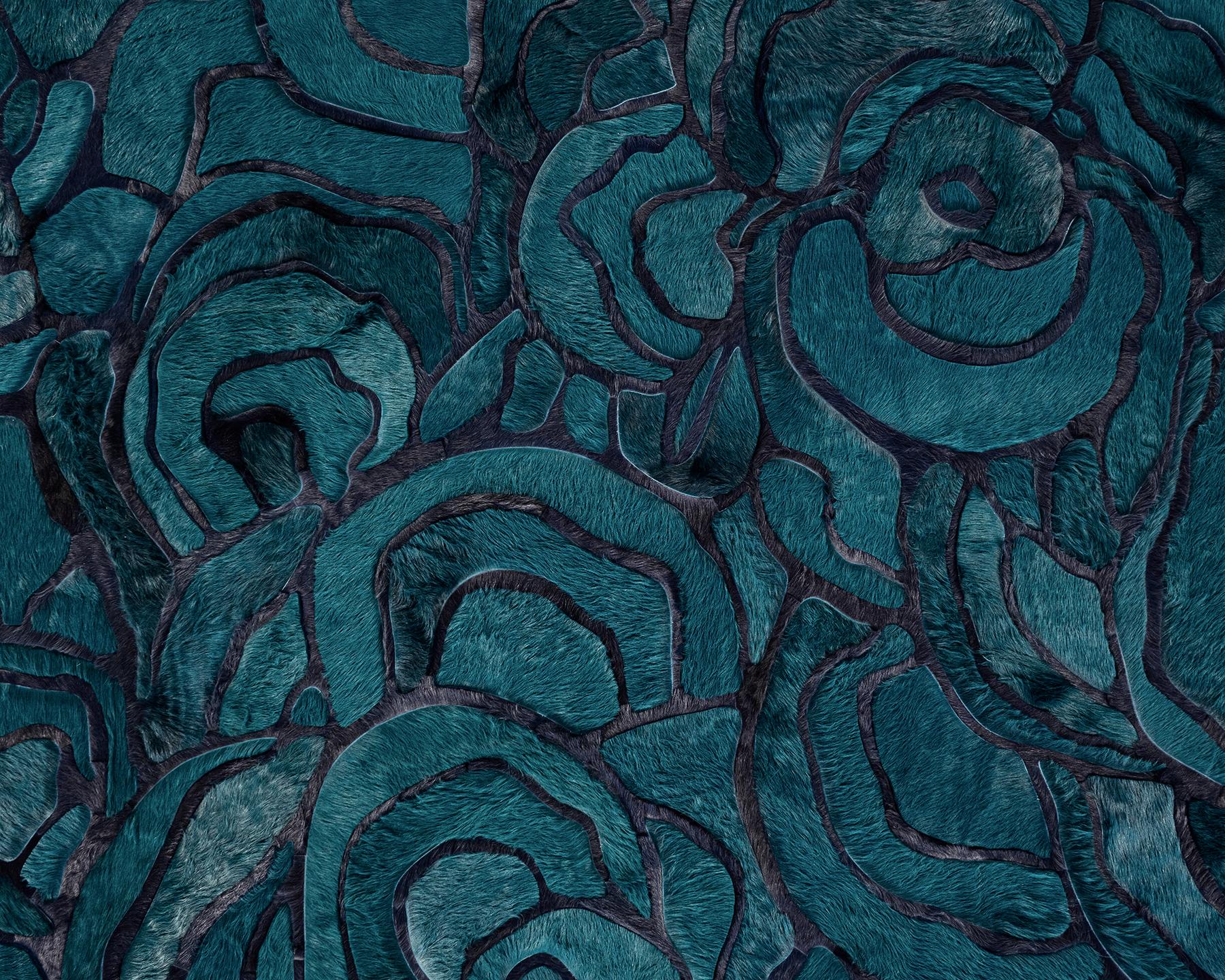 Alfombra de piel Floral 